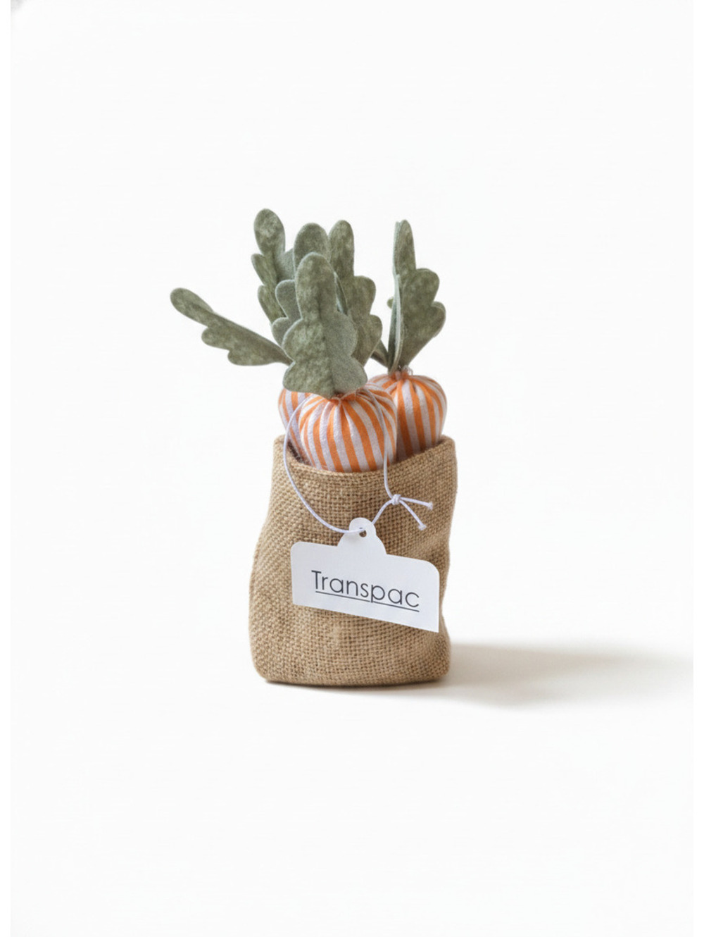 Transpac Decorative Fabric Carrot Ornament